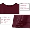 WIEIYM T Shirt Women Crew Neck T-Shirts Summer Tee Smile Graphic Slogan Tshirt Something It Be Like That Unisex Basic Tops Burgundy #4