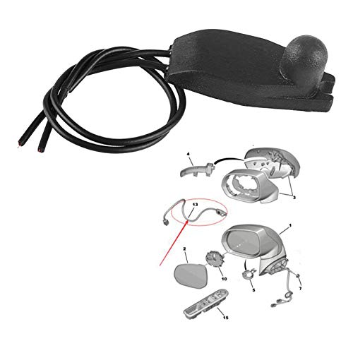 Homyl Sensor de temperatura do ar em trânsito, sensor de temperatura do ar externo do carro para Peu