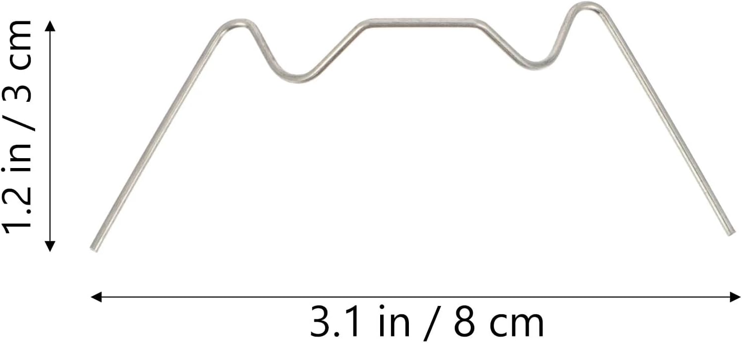 Greenhouse Glass Clamp Wire 100 Pcs Stainless Steel Greenhouse Glass Spring Wire Glazing Clip Garden Supplies