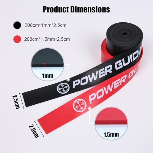 Image of POWER GUIDANCE Muscle Floss Bands - Compression Bands - Mobility & Recovery Bands - for Improving Movement, Increasing Circulation & Reducing Soreness