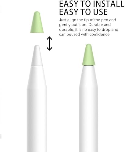 Miniatura 6 de 8 fundas de silicona para lápices de Apple, tapa de repuesto para Apple Pencil de 1 y 2 generación, estuche de silicona para puntas de ipencil,