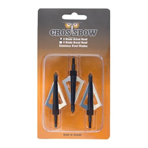 Wizard Archery Sharp 3-Blade Hunting Broadheads for Crossbow Arrows - 3/Pack Cover