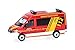 Produktbild herpa 098045 Modellauto Man TGE Bus Hochdach Feuerwehr Einsatzleitung (Niedersachsen/Goslar), Miniatur im Maßstab 1:87, Sammlerstück, Made in Germany, Modell aus Kunststoff, Rot