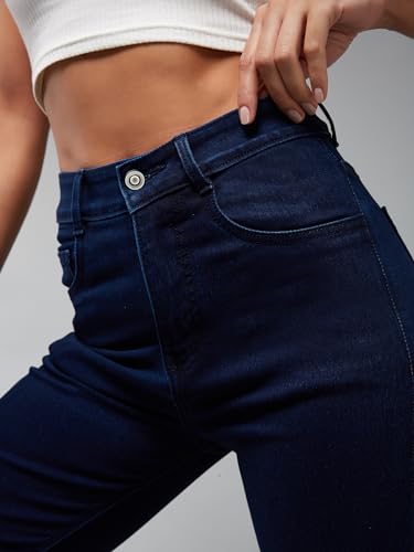 Image of Dolce Crudo Boot Cut High Rise Cropped Jeans for Women