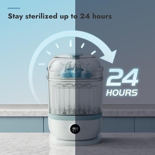 Image of Papablic 6-in-1 Baby Bottle Sterilizer and Dryer Pro