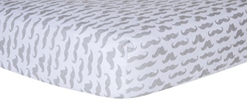 Trend Lab Crib Sheet, Mustache