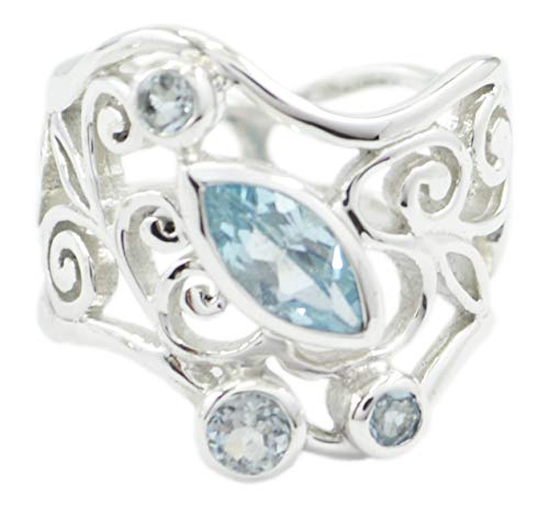 Bague bleue en argent massif pour sublimer votre quotidien
