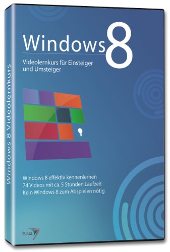 Windows 8, Videolernkurs für Einsteiger und Umsteiger, DVD-ROM