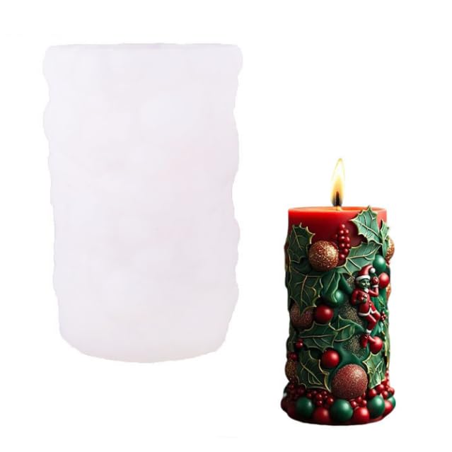 Christmas Candle Moulds for Candle Making Silicone Mold for Crafting Baking