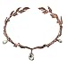 USonline911 Premium Rhinestone Leaf Crown Headband for Pageants Wedding Prom Birthday (Red Copper)
