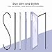 VIKESI for iPad 6th / 5th Generation 9.7 inch Case (2018/2017), iPad Air 2 & 1 (2014/2013) Case, Clear Back, Smart Cover [Built-in Pencil Holder, Auto Sleep/Wake] - Lavender