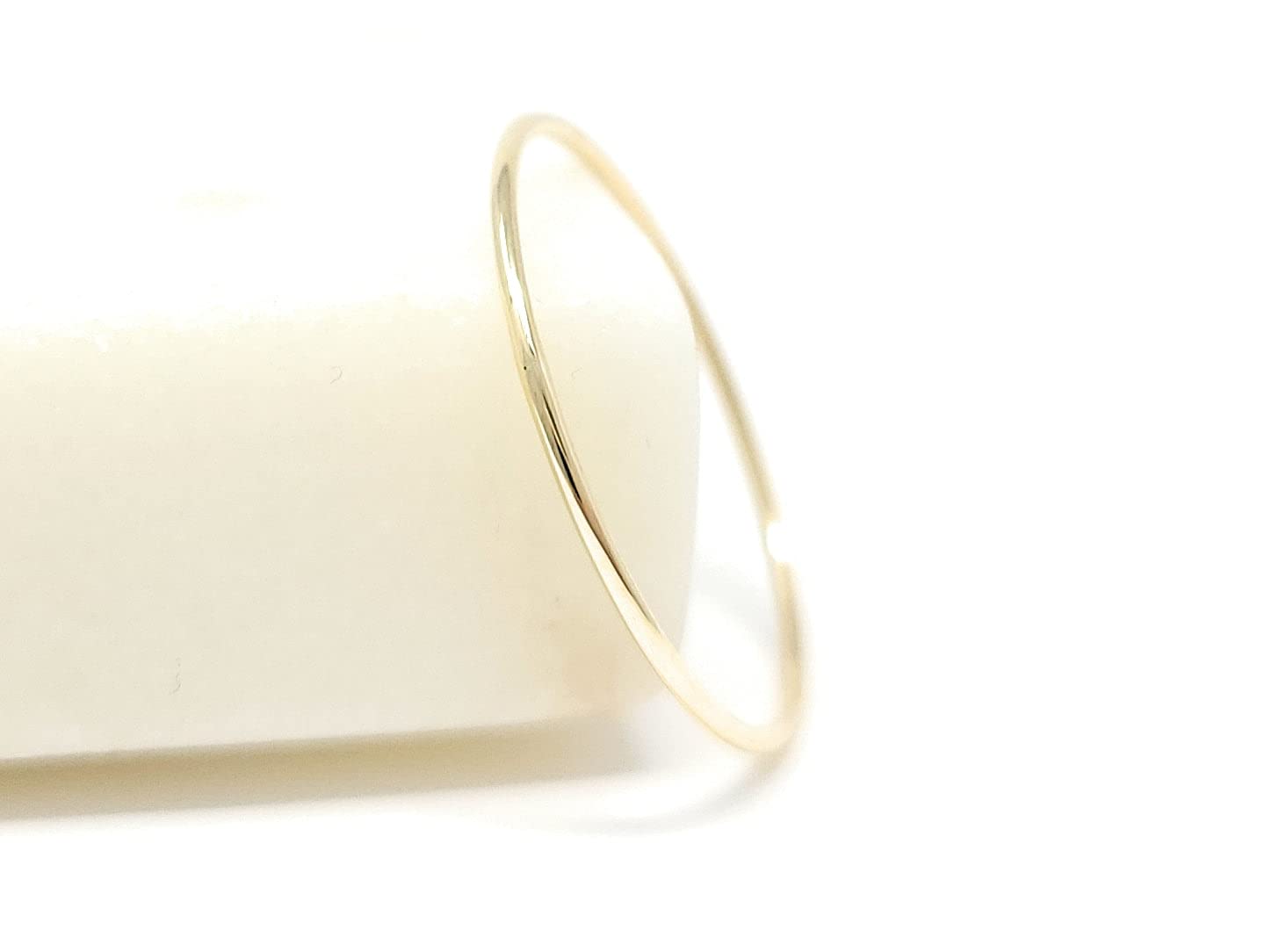 10k Solid Gold Very Thin Stacking Ring (yellow-gold, 9)