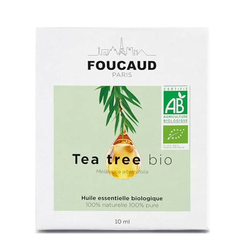 FOUCAUD | Ätherisches Teebaumöl | Melaleuca alternifolia | BIO | 100% natürlich und rein | Roll on inklusive | Chemotyp | zertifiziert für biologischen Landbau | 10 ml