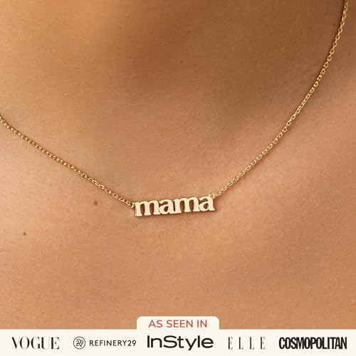 Ana Luisa Gold Dainty Mama Necklace for Women - Sentimental 14K Gold Nameplate Necklace for Mom - Hypoallergenic, Water-Resistant, Tarnish-Free Jewelry - Mother's Day Necklaces - Everyday Mom Jewelry2