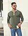 COOFANDY Men's Long Sleeve Henley Shirts Fashion Casual Tee Shirts Basic Everyday Shirts for Family Photos