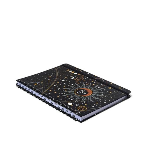 Caderno Espiral Astral Pautado 17X24 Eclipse Preto 80 Fls, Cicero