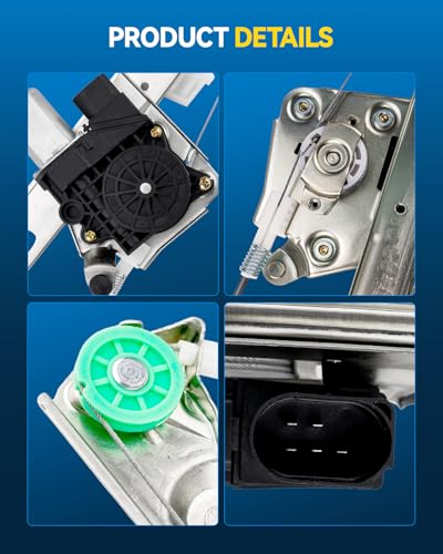 Image of PHILTOP Rear Right Side Power Window Regulator with Motor Compatible with 328i, 328i xDrive, 325i, 330i, 328xi, 335i, 325xi, 335i xDrive, 330xi, 335d, 335xi, M3 Replaces# 748-469