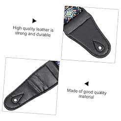 FAVOMOTO 1Pc Sangle De Guitare Ceinture En Cuir Guitare Classique Sangles Réglables Guitare Classique Coton Ceinture De Guitare Guitare Accessoires Coton Sangle De Guitare Broderie - Les Beatles, Paul McCartney, John Lennon, RIngo Starr, George Harrison FAVOMOTO 1Pc Sangle De Guitare Ceinture En Cuir Guitare Classique Sangles Réglables Guitare Classique Coton Ceinture De Guitare Guitare Accessoires Coton Sangle De Guitare Broderie – Image 4
