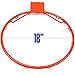 Crown Sporting Goods Stainless Steel Basketball Rim with Free All Weather Net, Standard/18, Orange