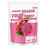 NutraBloom Dragon Fruit Powder, Pure Natural Organic Freeze-Dried Pitaya Powder 4 Ounce for Smoothies, Desserts, and Healthy Culinary Creations, Rich in Antioxidants