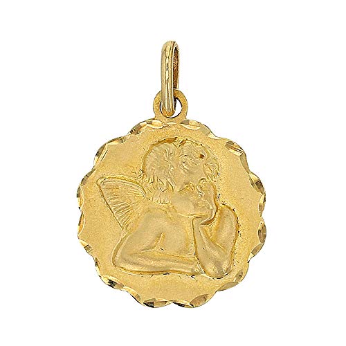Médaille ange en Or 750 idéale pour un cadeau de baptême précieux
