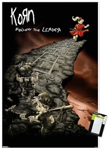 Trends International Korn - Follow The Leader Wall Poster, 34L x 22.4W, Premium Poster & Mount Bundle