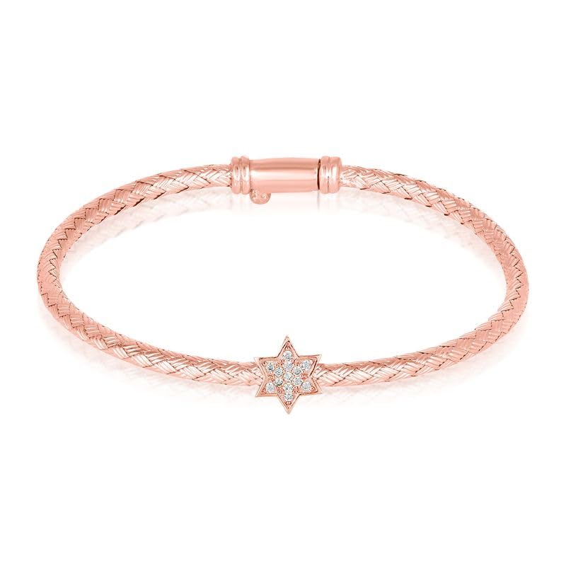Jewish Star Bracelet Sterling Silver for Women Worn for Protection and Abundant Blessings | Beautiful Design for Everyday Wear