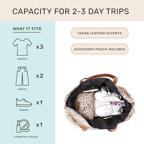 Jadyn Luna Women's Weekender Bag and Travel Duffel, Large 37 Liter Capacity2