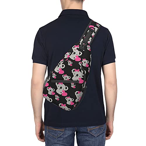 Allgobee Sling Backpack Travel Hiking Daypack Love Cute Koala Bear Rope Crossbody Shoulder Bag thumb #4