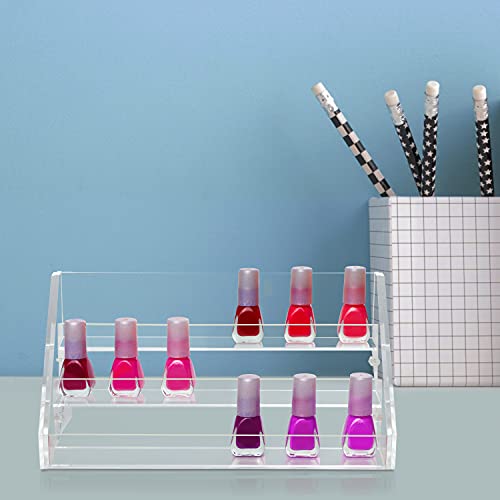 Kurtzy 3-Stufige Nagellack Aufbewahrung Regal Organizer - Acryl Box L23,5x B12,5x H11,5cm Hält bis zu 30 Standard-Größen… – Bild 7