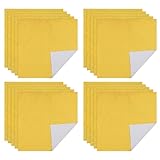 Hoement Envoltorios de Dulces de Aluminio Dorado 15x15 Cm 500 Unidades Textura de Cáscara de Naranja para Hornear, Decoración de Chocolates y Regalos Navideños, Papel de Embalaje Flexible