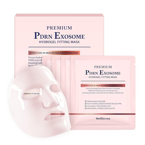 wellderma【ウェルダーマ公式】プレミアム PDRN エクソソームハイドロゲルフィッティングマスク 25ml 4枚入