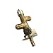 METER STAR Brass Safety Gas Valve for Fire Pit/Gas Grill, BBQ Grill Control Valve Assembly with 3/8