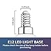 winshine LED Light Bulb A15, Candelabra Base 6W=60W Equivalent Globe Bulb .G45 E12 Base 6W Candle Light for Ceiling Fan, Chandelier Bulb, 6W Daylight Non Dimmable LED Base Bulb, 6 Pack. (5000K)