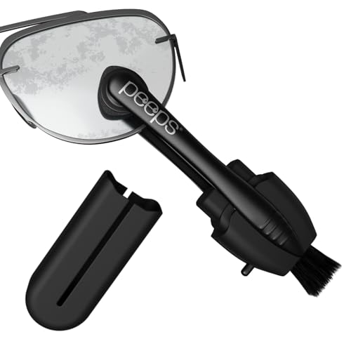 Image of Peeps Eyeglass Cleaner - Lens Cleaner for Eyeglasses, Sunglasses, Eyewear - Soft Touch Black