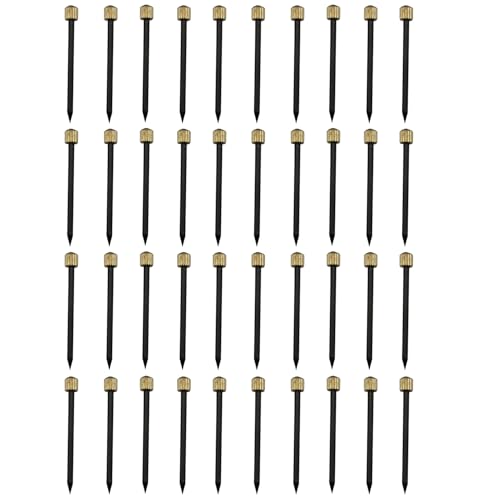 Image of LQ Industrial 40PCS 1.8x35mm Black Copperhead Nails Picture Hanging Peg Hardware Nail Steel Wall Mounted Stud for Fixing Hook and Hanging Kitchen Tool