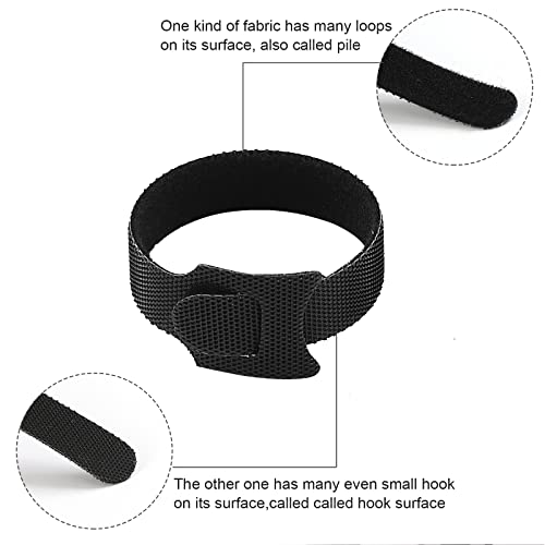 120Pcs Reusable Fastening Cable Ties, Adjustable 6-Inch Cord Organizer Ties For Organizing Home Office Tablet Laptop Pc Electronics Wire Data Centers- Black #TOP2