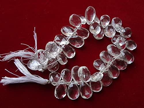 Cristal briolette pears LKBEADS perles naturelles de rechange pour réparer et sublimer un collier