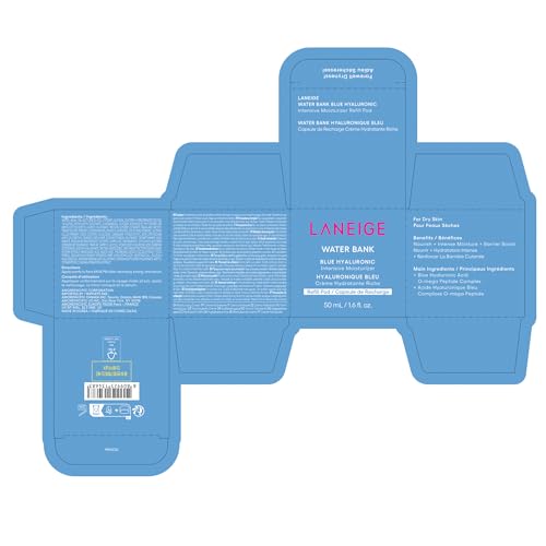 Image of LANEIGE Water Bank Hyaluronic Acid Intensive Moisturizer Cream for Extreme Dry Skin | Moisturizer for Face | Lightweight Formula| Korean Skincare