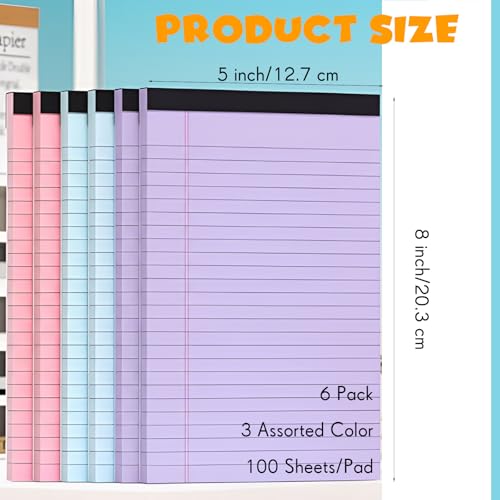 Blocs-notes colorés à larges lignes : écriture propre sans bavure pour l'école
