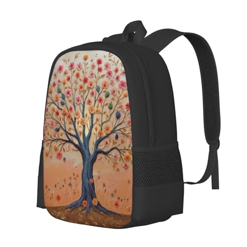 Beautiful Backpack Floral Tree Blossom Bloom 17 Inch Large Durable Book Bag Double Zipper Backpack Unisex2