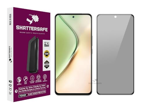 Image of Anti-Spy Privacy Tempered Glass Compatible For Vivo Y200 5G / Y200e 5G / Y300 5G [Pack of 1]. Anti-Scratch, Edge-to-Edge Protection With Easy Installation Kit & Case Friendly Fit.