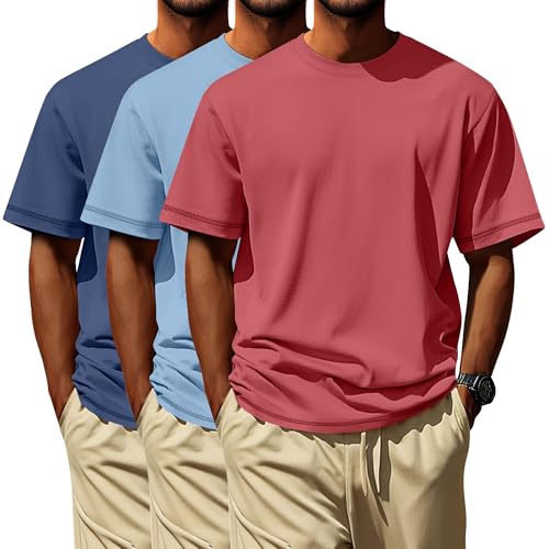Image of Neer 3 Pack Big and Tall T-Shirts for Men L-7xl Tops