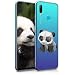 Produktbild kwmobile Hülle kompatibel mit Huawei P Smart (2019) - Handyhülle - Handy Case Panda Baby Geometric Schwarz Weiß Transparent