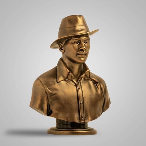 Image of SILAII Bhagat Singh Bust Sculpture (Antique Bronze, 5 Inch)