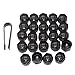 Lug Nut Covers Wheel Center Caps Tire Screw Cap for Audi A1 A3 A4 A5 A6 A7 A8 Q2 Q3 Q5 Q7 S5 TT 24PCS+Disassembly Tool (Grey)