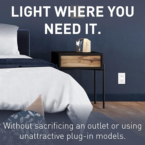 Image of Legrand Radiant Adjustable LED Night Light Outlet,Nightlight Electrical Outlets,Tamper Resistant,Safe for Kids,White,NTL885TRWCC6,(Pack of 6)