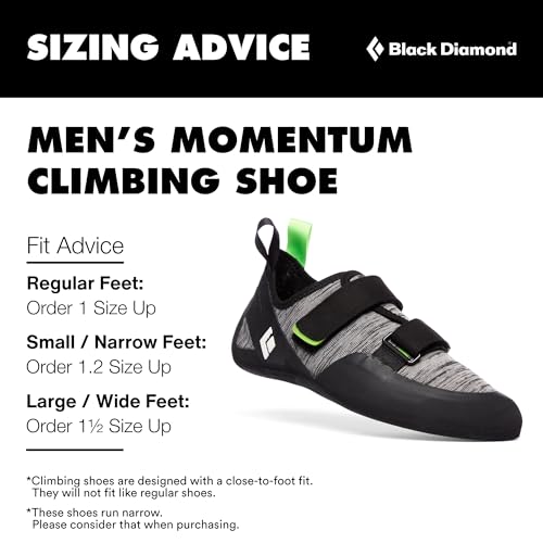 Image of BLACK DIAMOND Men's Momentum Lace or Strap Rock Climbing Shoes, Gym /Outdoor