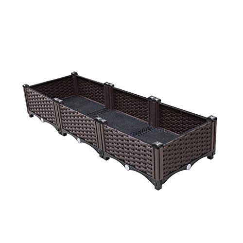 YUXINYAN Blumentopf Balkon Blumentopf Pflanztopf Haushalts-Kunststoff-Pflanzkasten-Dachterrasse Gemüsepflanzen-Trog PflanzküBel AußEn