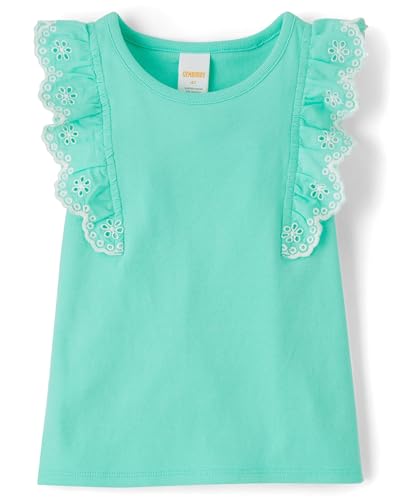 Image of Gymboree Girls' and Toddler Sleeveless Embroidered Top